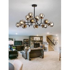 Candelabru Glass Black 12, 12 surse de iluminare