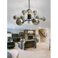 Candelabru Glass Black 9, 9 surse de iluminare